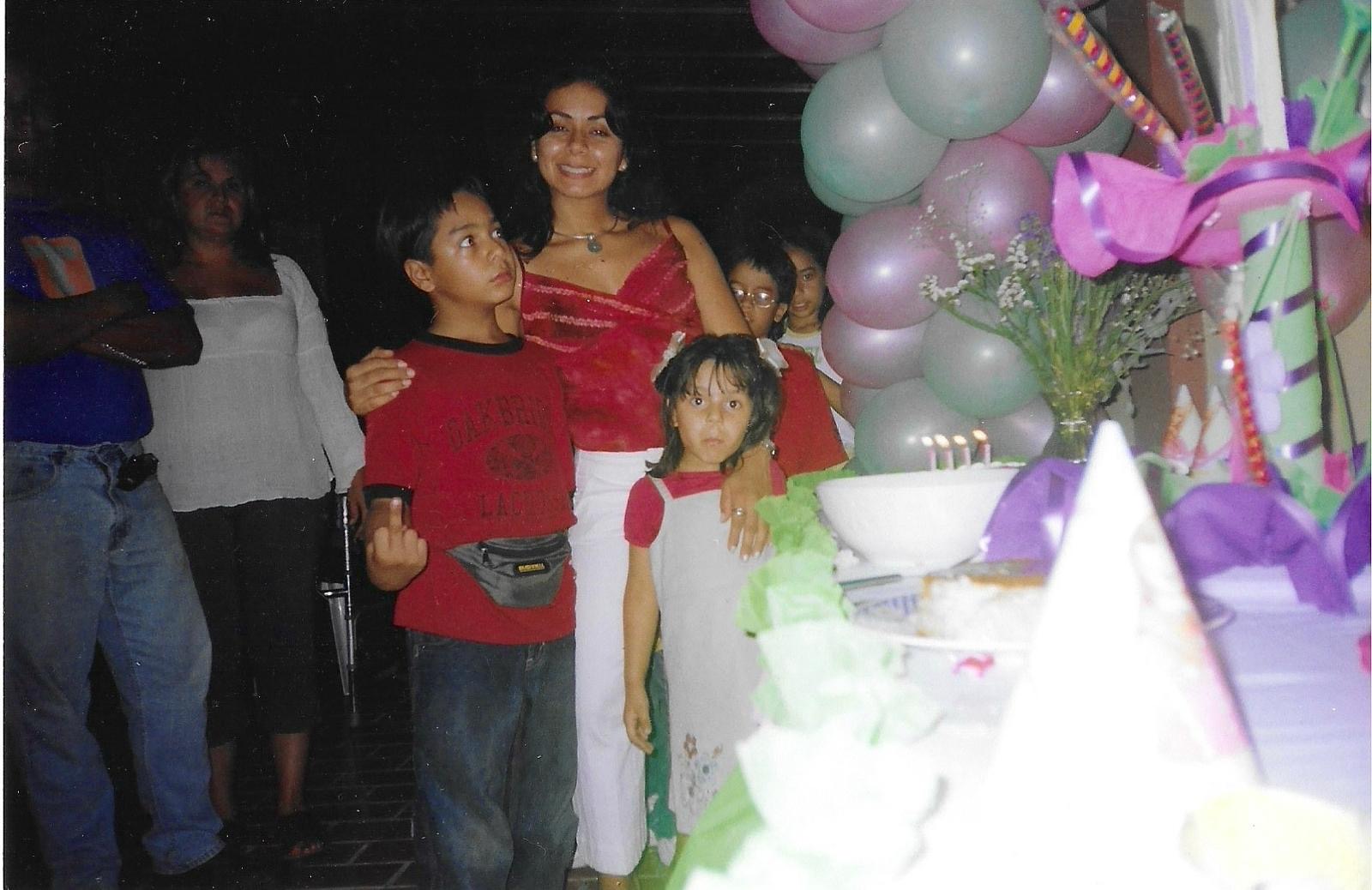 Family birthday photo